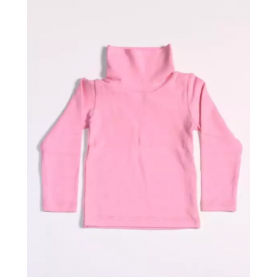 Pink Warm and Thick Cotton High Neck for Girls, Kids Warm Winter Wear